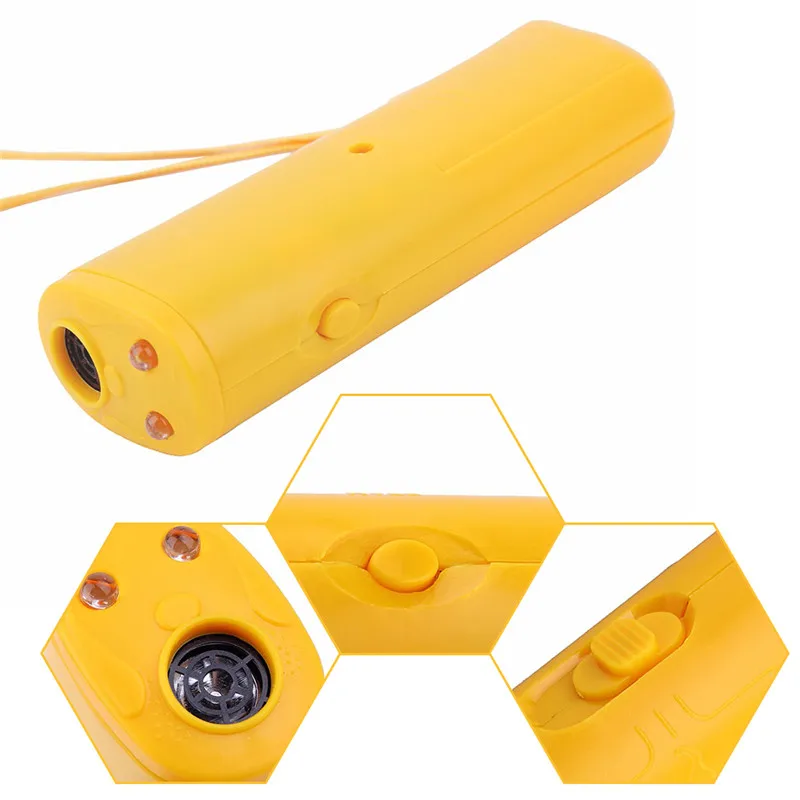 Electronic Ultrasonic Dog Cat Repellent Powerful Bodyguard Device