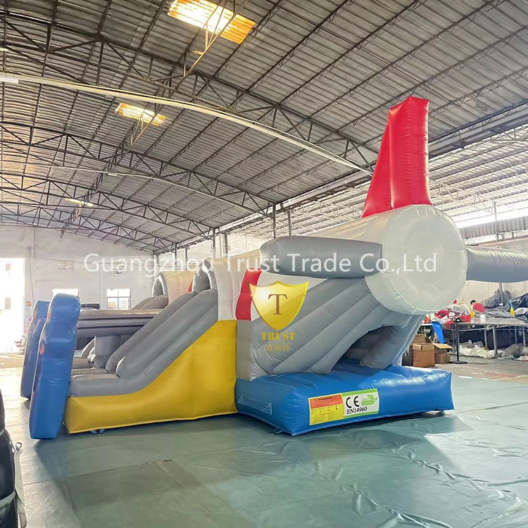 New Design Plane Shape Inflatables Castle Bouncy Jumping Toy Balls Inflatable Bouncer