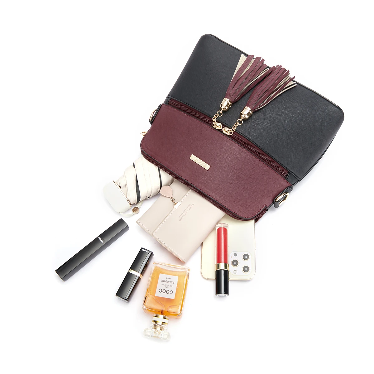 2023 Trending Pu Leather Lady Hand Bags Crossbody purse Women 3 Pieces Handbags Sets