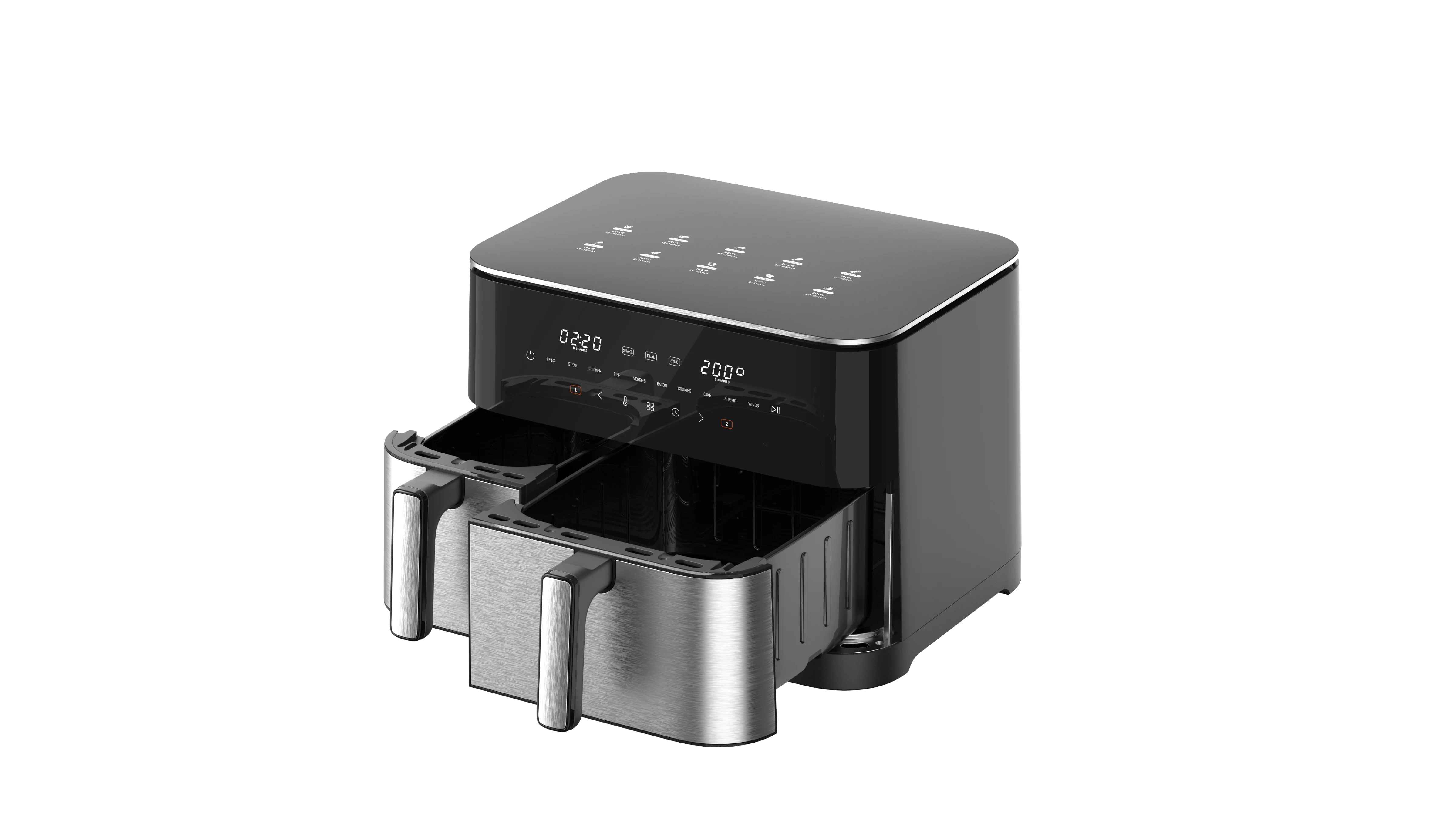 11L large capacity dual-core oil-free air fryer factory multifunctional home commercial grill air frye