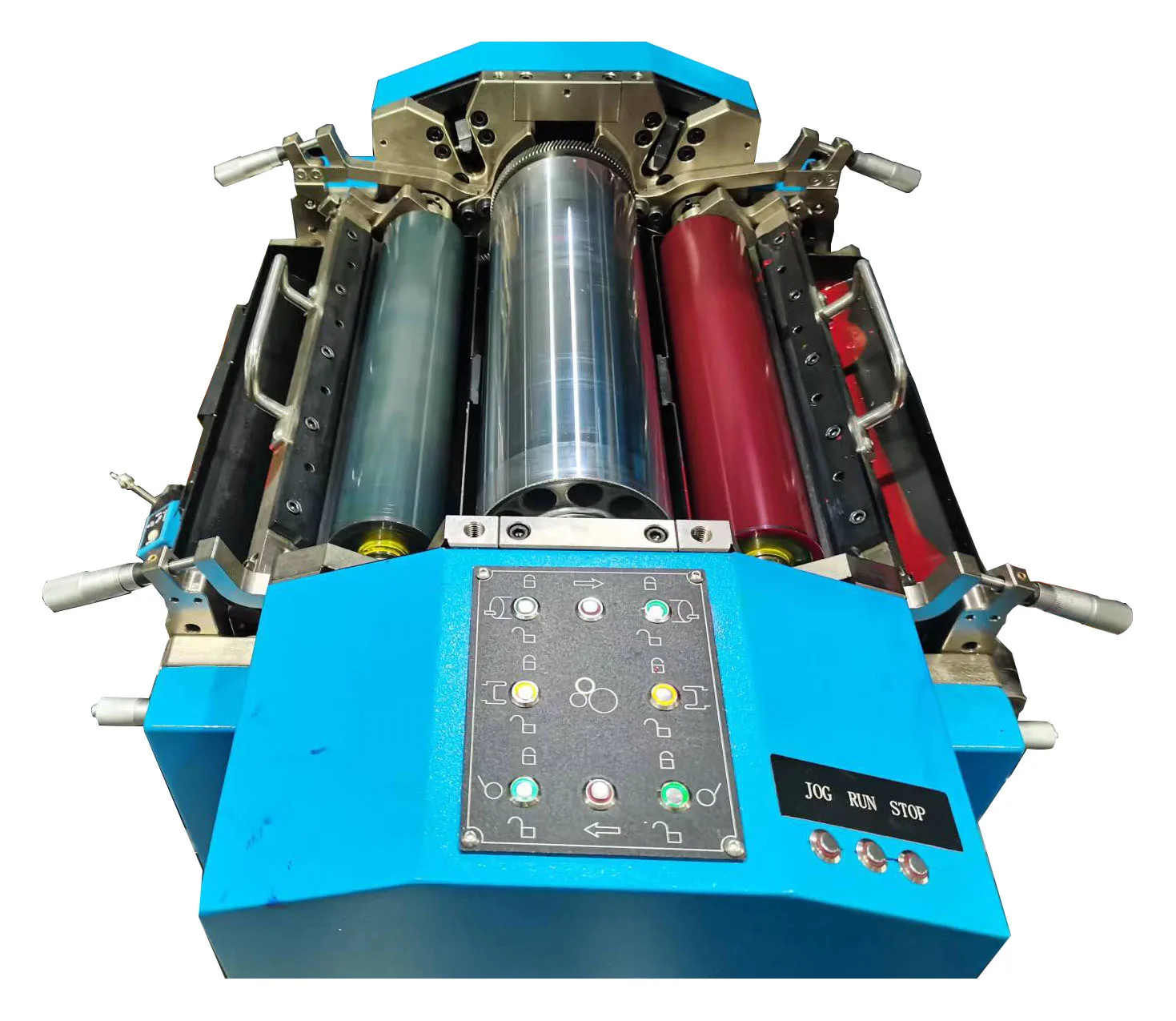 FDA-350-4C HONTEC Post-press equipment high speed flexo printing machine for Self adhesive label on glass bottle