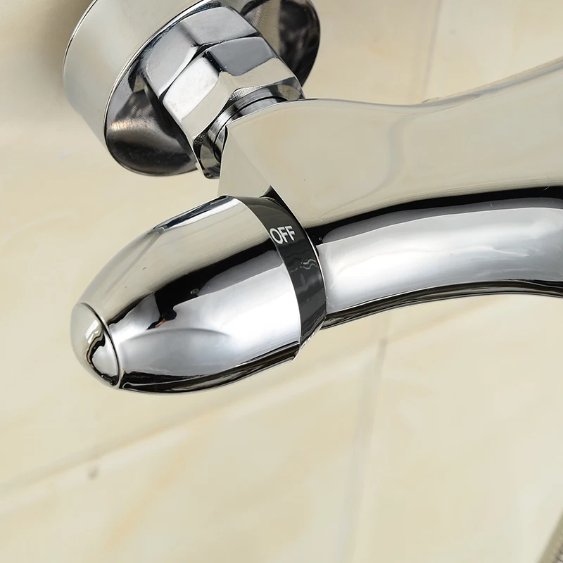 ROVATE Factory Wholesaler Bathroom Bathtub Thermostatic Faucet Shower, Modern Smart Thermostat Hot and Cold Mixing Valve