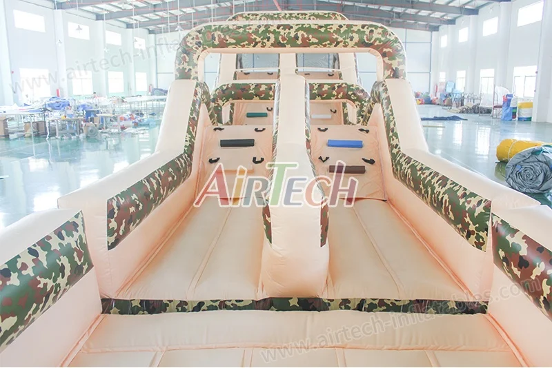 Outdoor military obstacle course equipment boot camp inflatable bounce house obstacle course