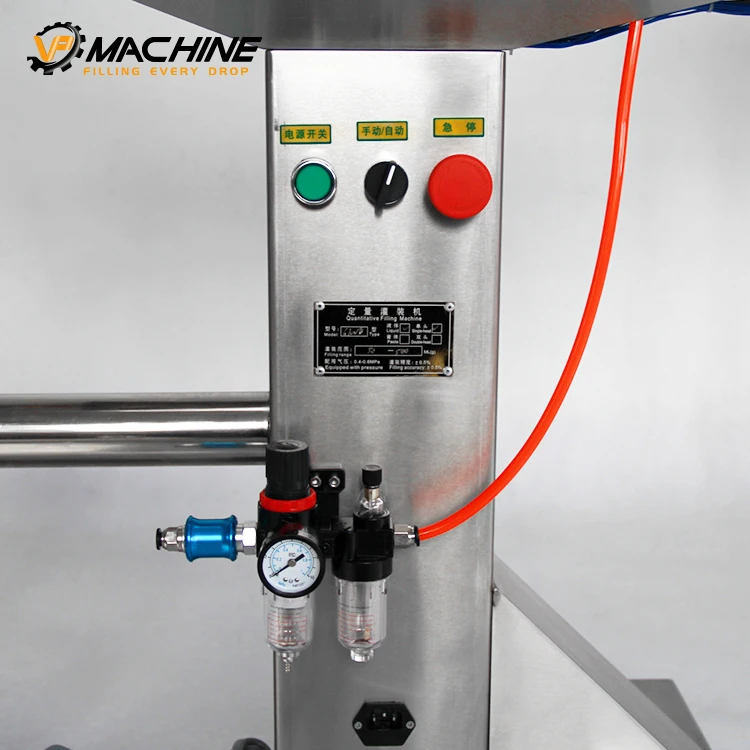 Hot sale pure pneumatic automatic electric single head control liquid filling machine