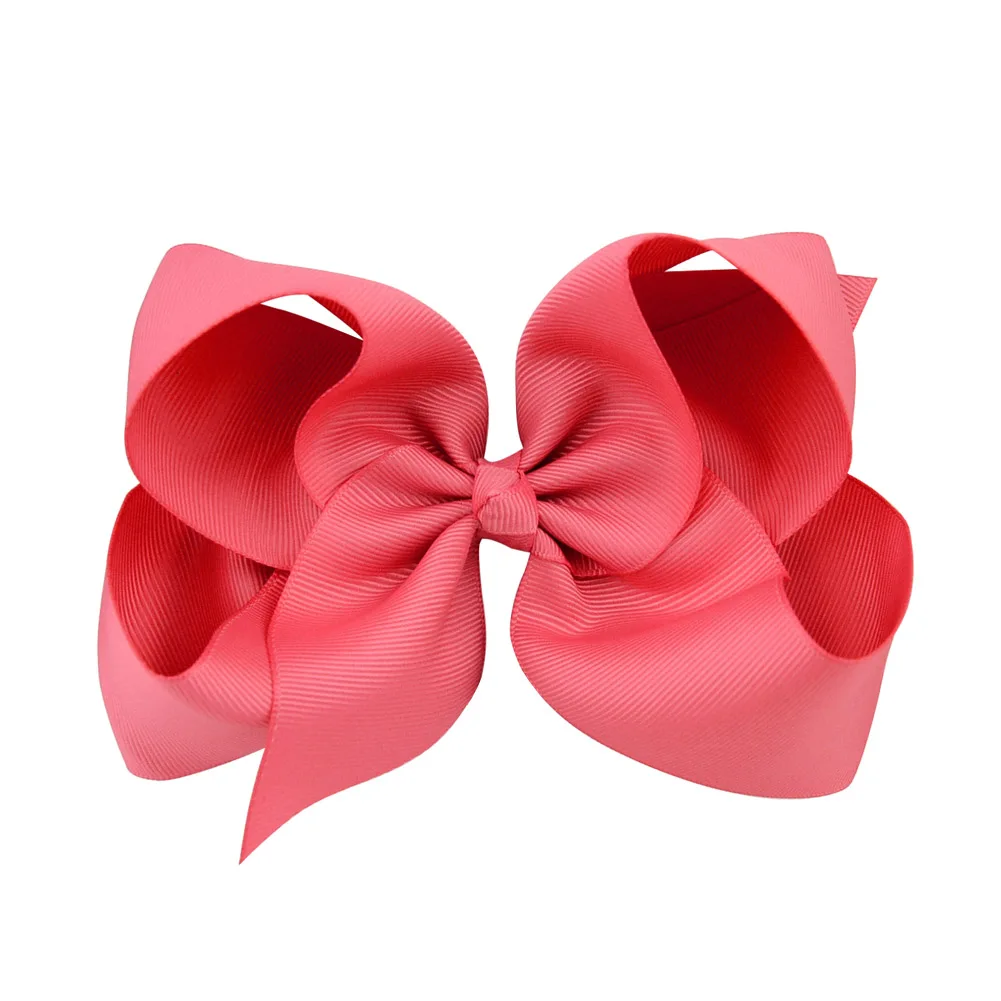 Toddler Hair Accessories 6 inch Children Hairbows Baby girl Hair Ribbons with clips