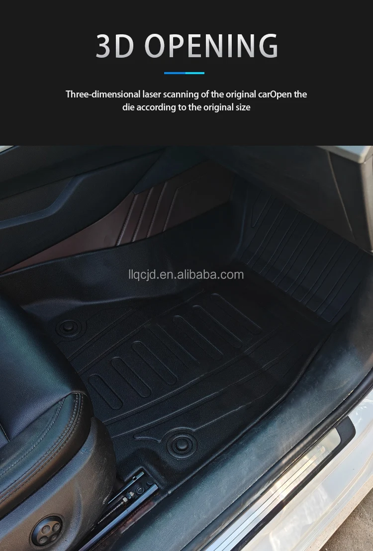 Hot Selling Non Slip 3D TPE Car Floor Mats   Carpets Auto Accessories Audi A4L Special foot pad