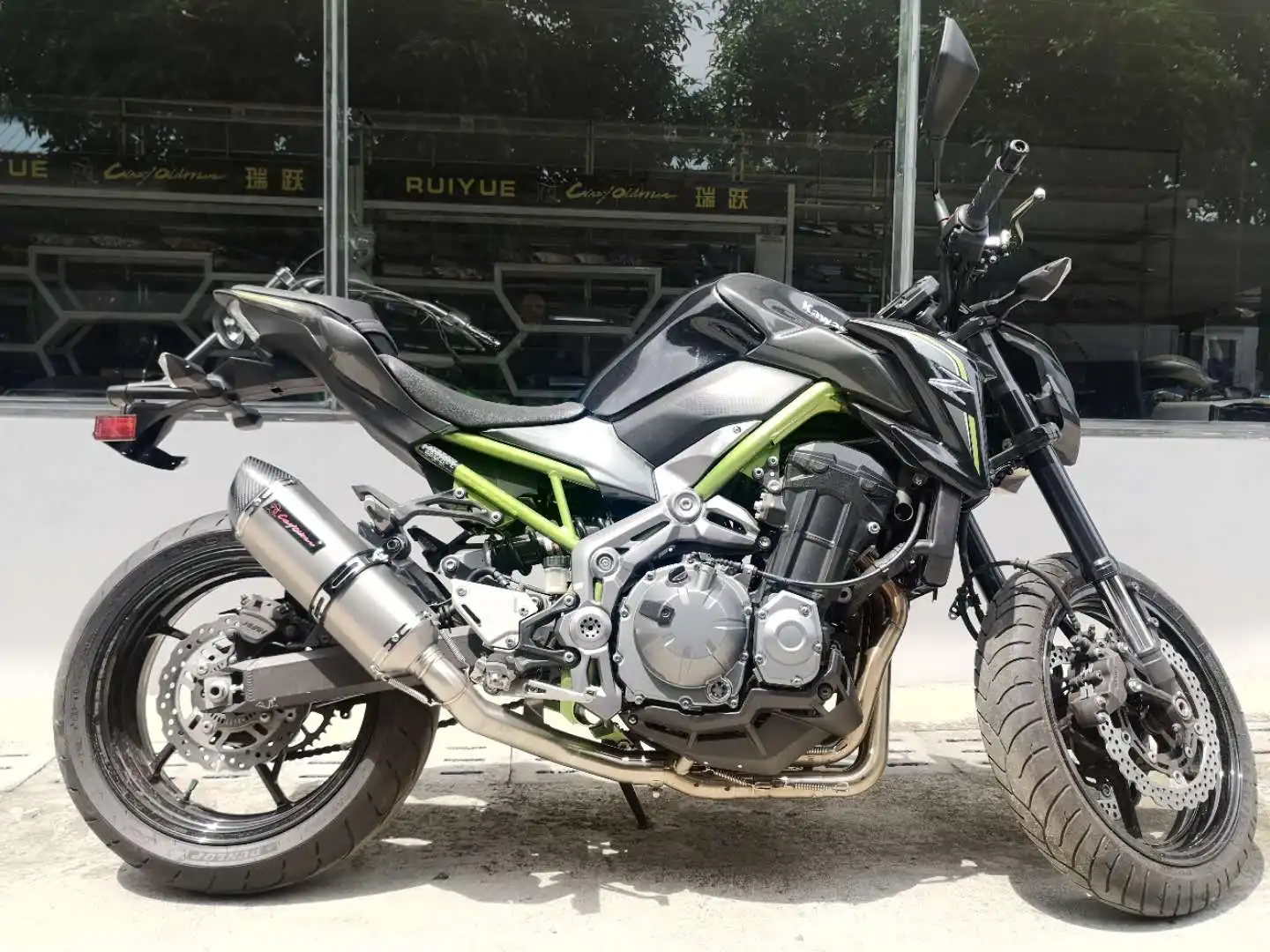 
CRAZY OLD MAN Motorcycle Modified Muffler Pipe Exhaust Front Header Pipe Tube Full System For Z900 2017 2018 2019 