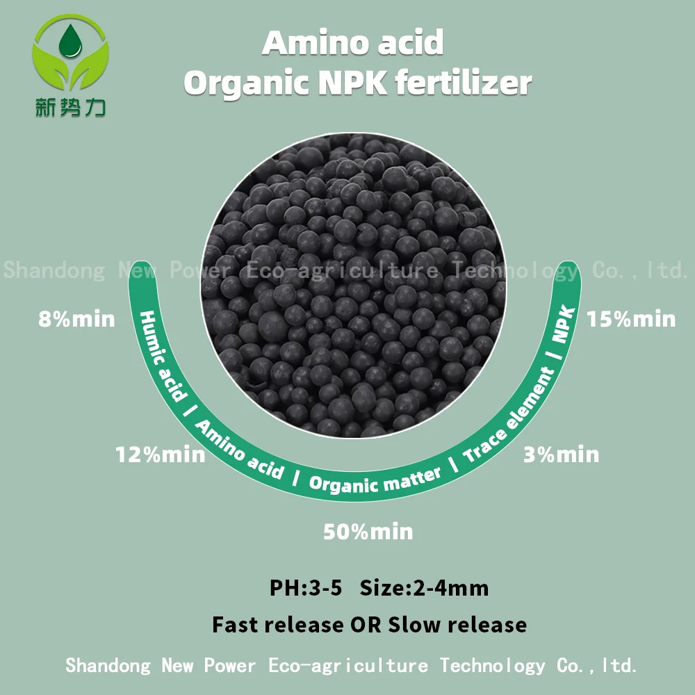 100% Organic Fertilizer Amino Acid + Humic Acid + Fulvic Acid + Seaweed + NPK