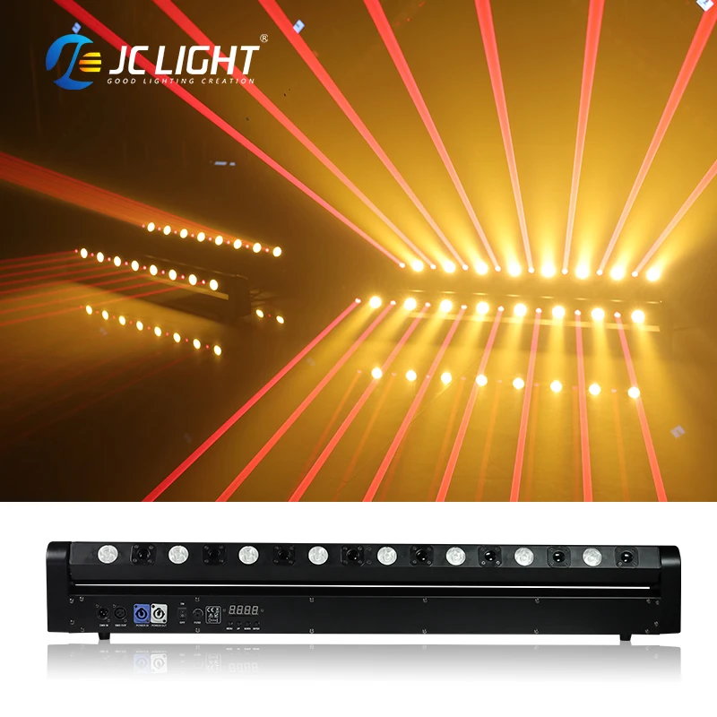 8 Eye Warm Beam + 8 Eye Red Laser Dj Disco Light Beam Laser Moving Head Dj Light For Night Club Bar Party Ktv