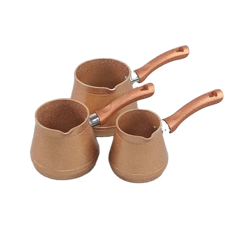 New design Forged aluminium non stick Turkish Coffee warmer