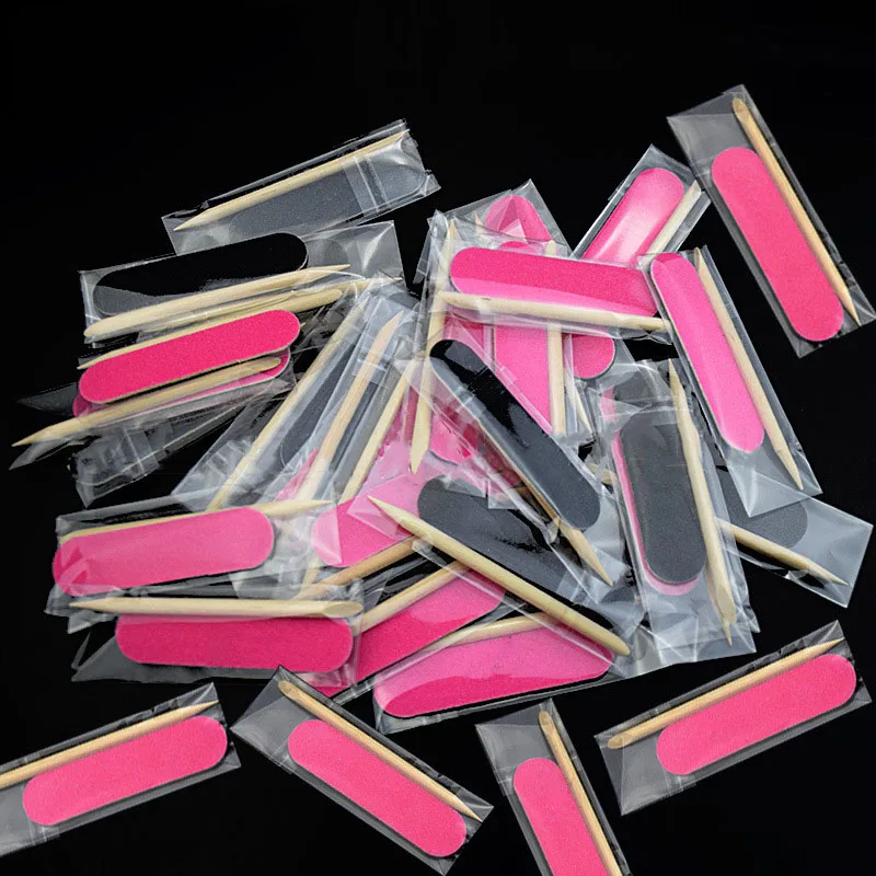 
Disposable Wooden Low Price Nail Set Color Mini Nail File Nail Tool Set 