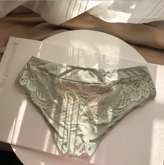 French style hot girls fancy lace panties plus size ladies underwear women