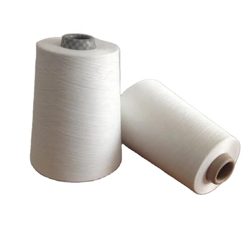 Good quality core spun yarn TC 80/20 65/35 CVC 50/50 Yarn Count 30s white polyester can be customized
