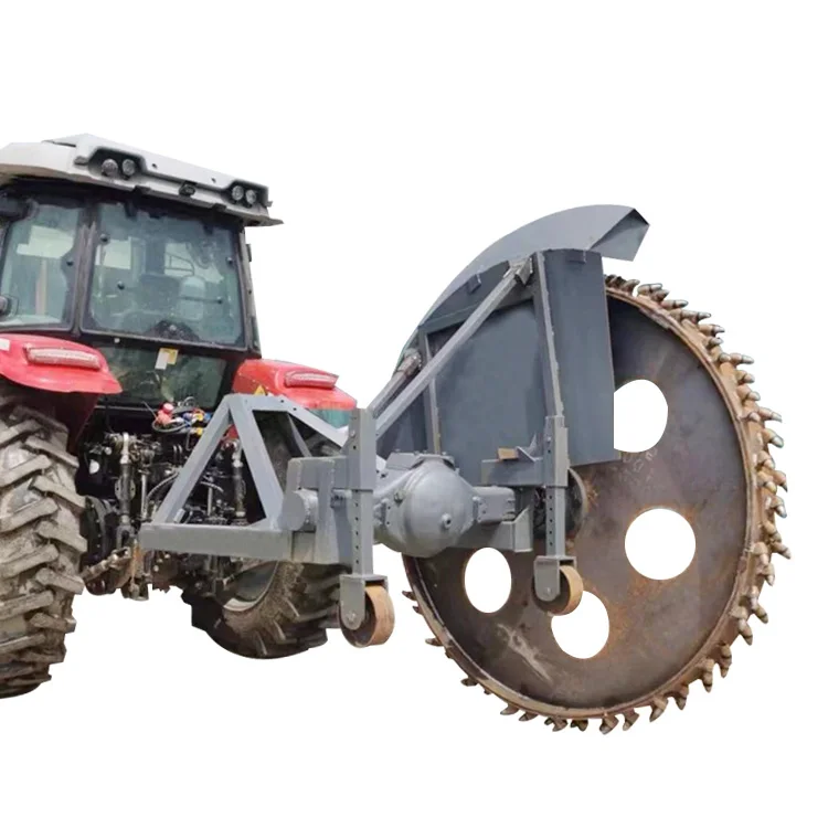 Professional agricultural trencher Tractor mounted disc cutter Fast trencher