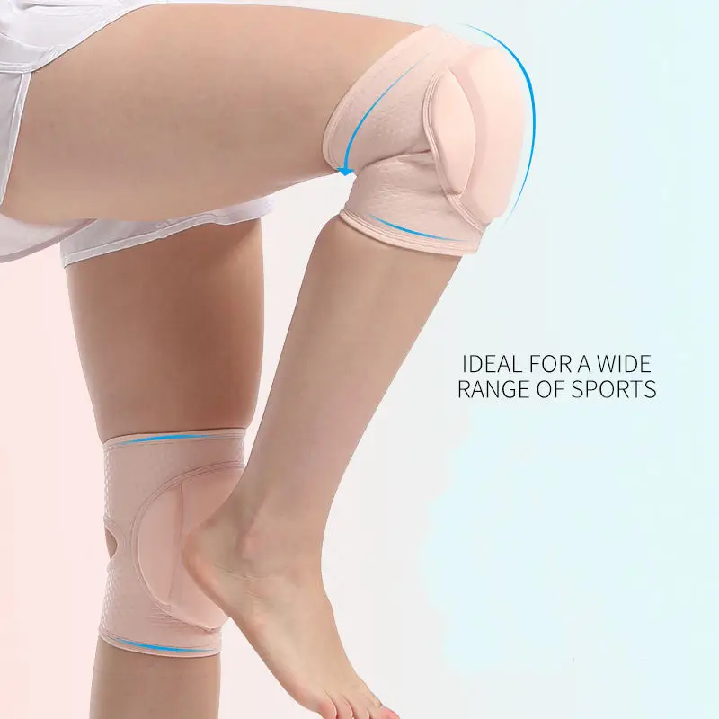 High Quality Wholesale Pole Dance Fitness Gym Yoga Knee Pads Thick Padding Knee Pads Dance Cycling Knee Protector Kneepad