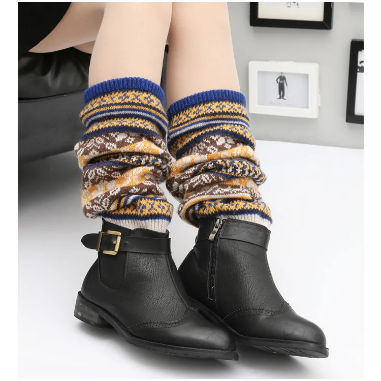 30% шерсть, 70% акрил, утолщенные женские носки, теплые носки для ног, вязаные теплые носки