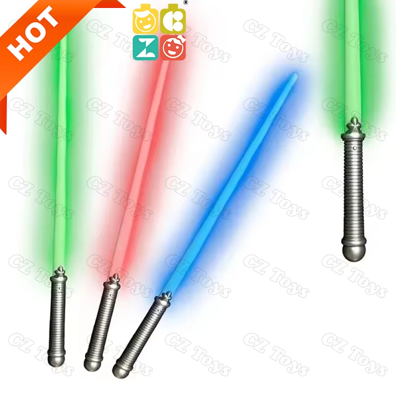 Star Flashing Themed Party Light Up Toy LED Telescoping Colorful Lightsaber Lights Laser Sword Glowing 22 Light Saber Sword