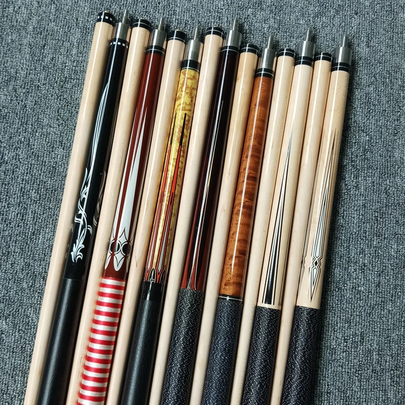 Бильярдные кии xmlivet из кленового дерева 11,75 мм/12,75 мм/13 мм, Бильярдные кии, цветные недорогие специальные кии, профессиональный токарный станок, Китай