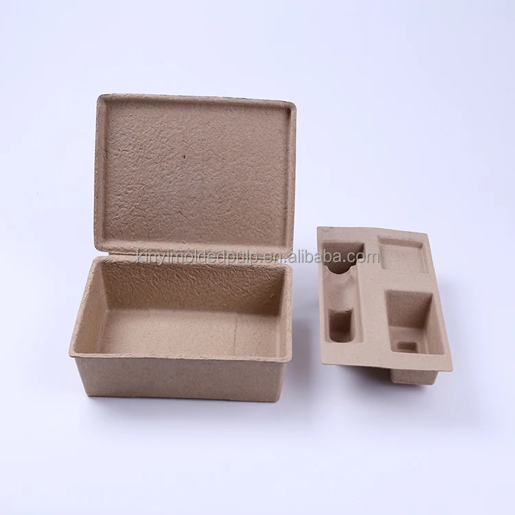 Environmental packaging Customized molded recycled paper biodegradable paper pulp packaging box