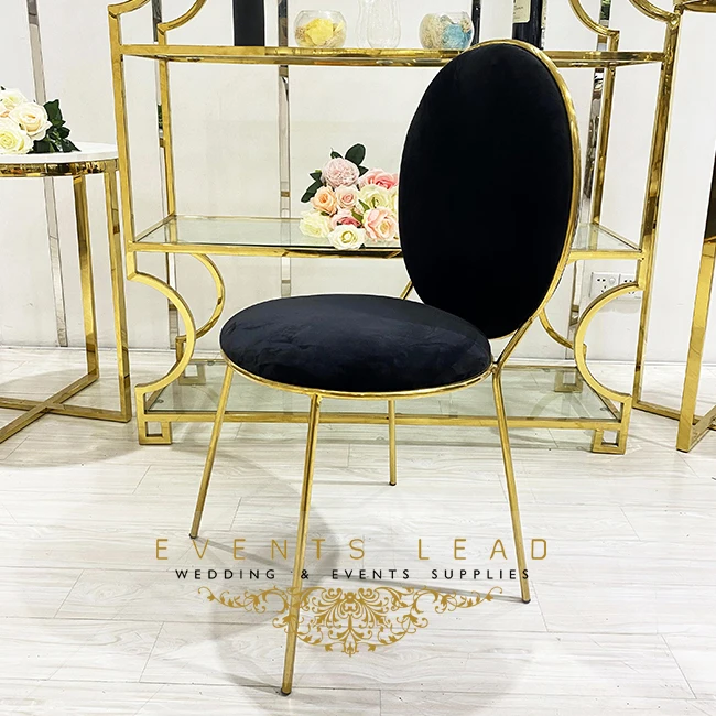 Элегантный стильный бархатный розовый обеденный стул с круглой спинкой и металлической рамой для свадьбы