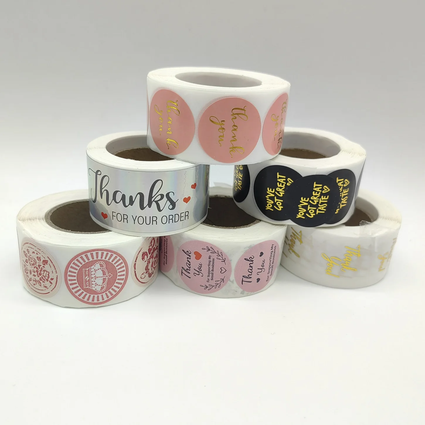 Private design product labels maker self adhesive vinyl round waterproof sticker roll paper custom printing logo label stickers