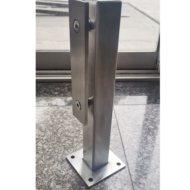 Stainless Steel Glass Balcony Railing Clamp Fittings balustrade Handrail Post Glass Spigot Clips