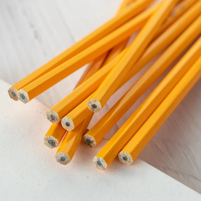 Factory Direct Supply HB Standard School And Office Use Natural Wood Custom Cute School Hb Wooden Graphite Pencils With Logo