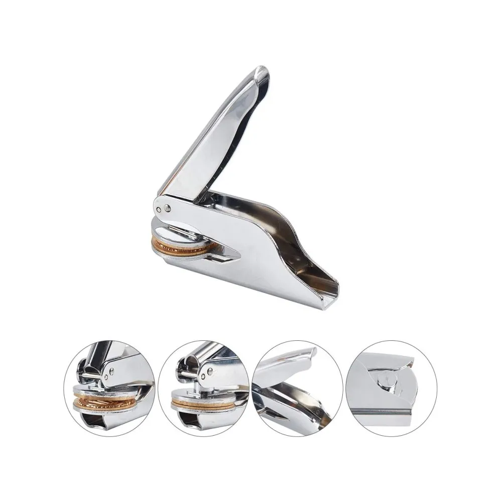 Wholesale office stamp pad shiny stamp hot sale metal stamp punch