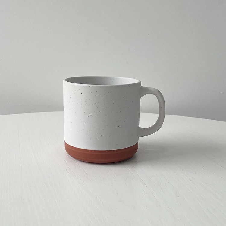 Unglazed Base Coffee Mug Cup With Handle