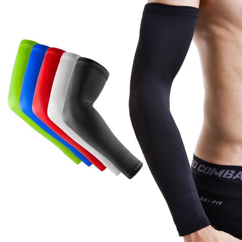 
Custom Elbow Protective Sport Compression Arm Sleeves For Cycling Running Fitness 