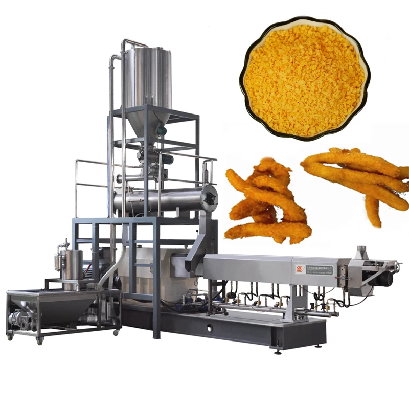 Hot sale industrial bread crumbs snack food bread crumbs making machine production line