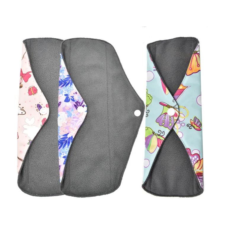 wholesale new microfiber remover sanitary reusable cloth slip menstrual reusable sanitary napkin pads