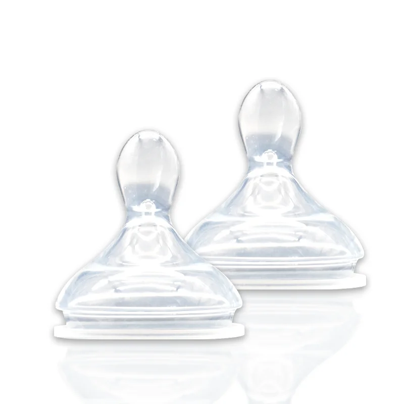 Factory Standard Neck Baby Nipple Caliber OEM Latex BPA Free Liquid Silicone Bottle Teat Breast Milk Feeding Bottle Nipple