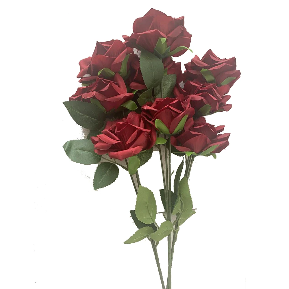 3 header Rose Artificial Flowers Wedding Centerpieces  Table Decoration-