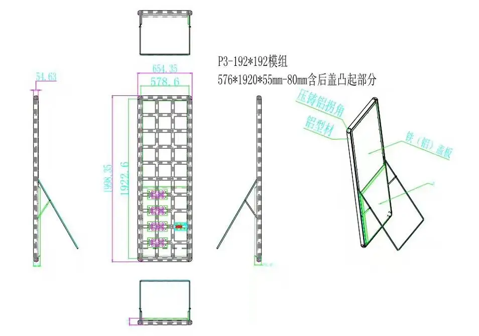 P3 светодиодный постер дисплей/светодиодный рекламный
