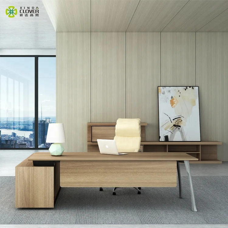 Wholesale Executive Luxury Office Furniture L Shaped Desk Modern Office CEO Table