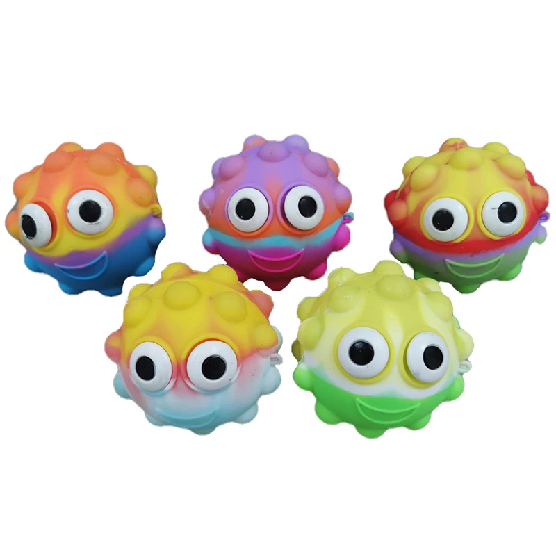 New 3D decompression bubble silicone rat eye ball pinch baby hands fidget toys squeeze toy squishy