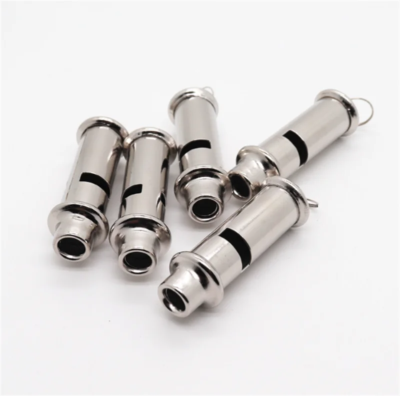 Metal Whistle with Lanyard Loud Crisp Sound Referees Safety Whistles Survival Emergency Sports Whistle