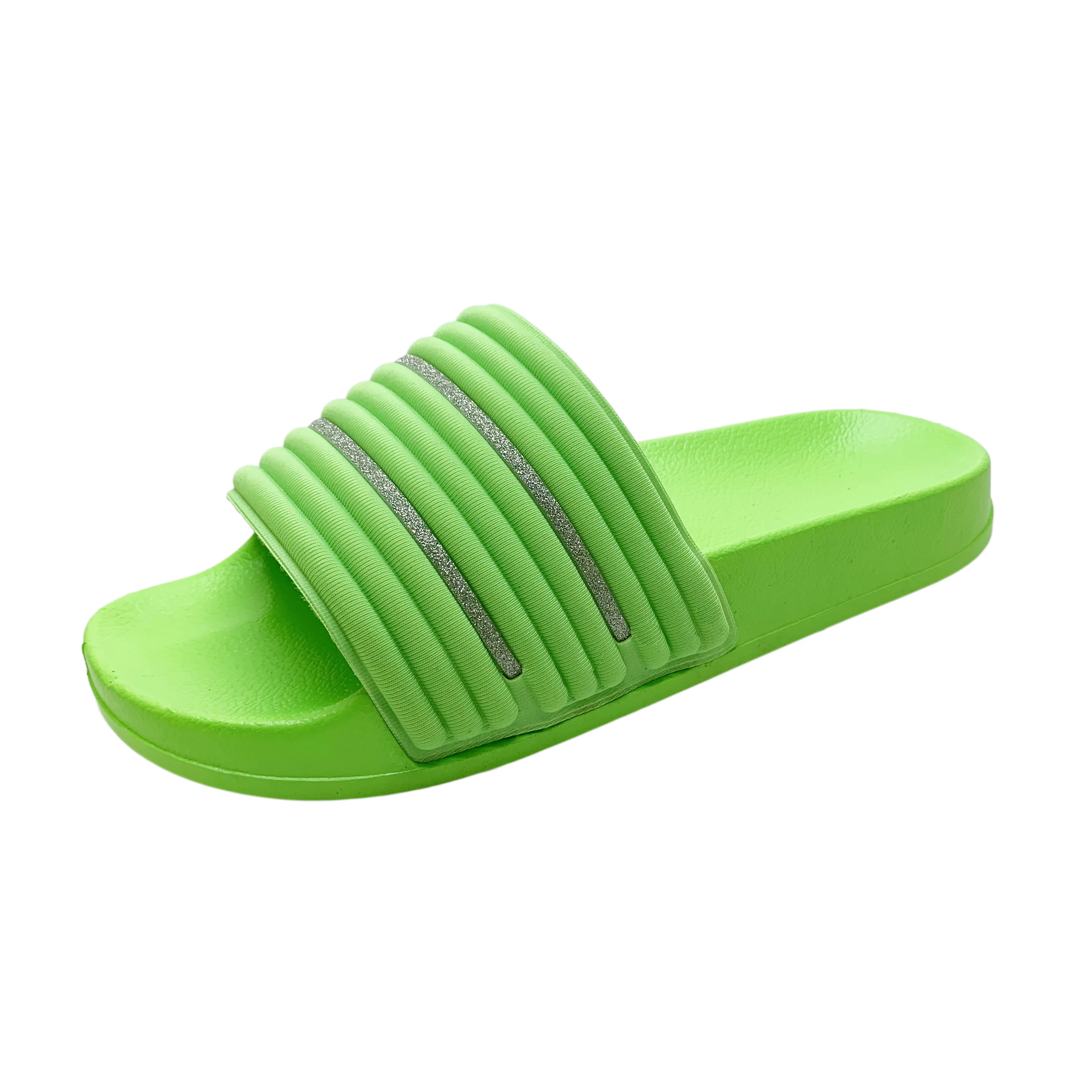 Wholesale lady flat sports custom spongy upper slide slippers sandals
