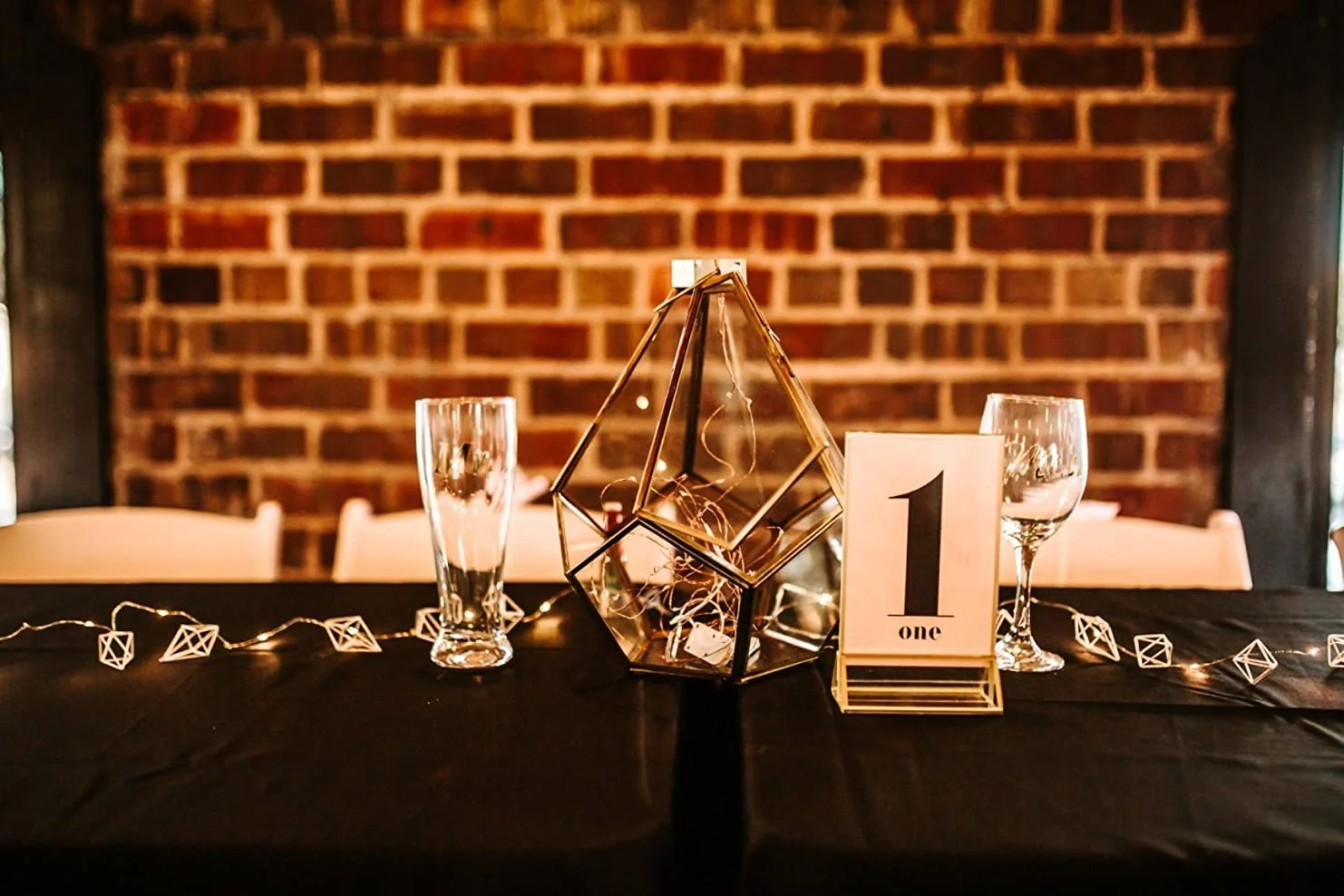 gold acrylic table number place card holder wedding sign and restaurant table numbers 8.5 x 11