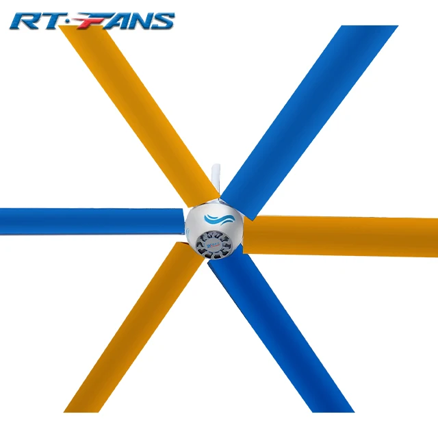 RTFANS Best Selling 6 blades HVLS in Thailand commercial ceiling fan
