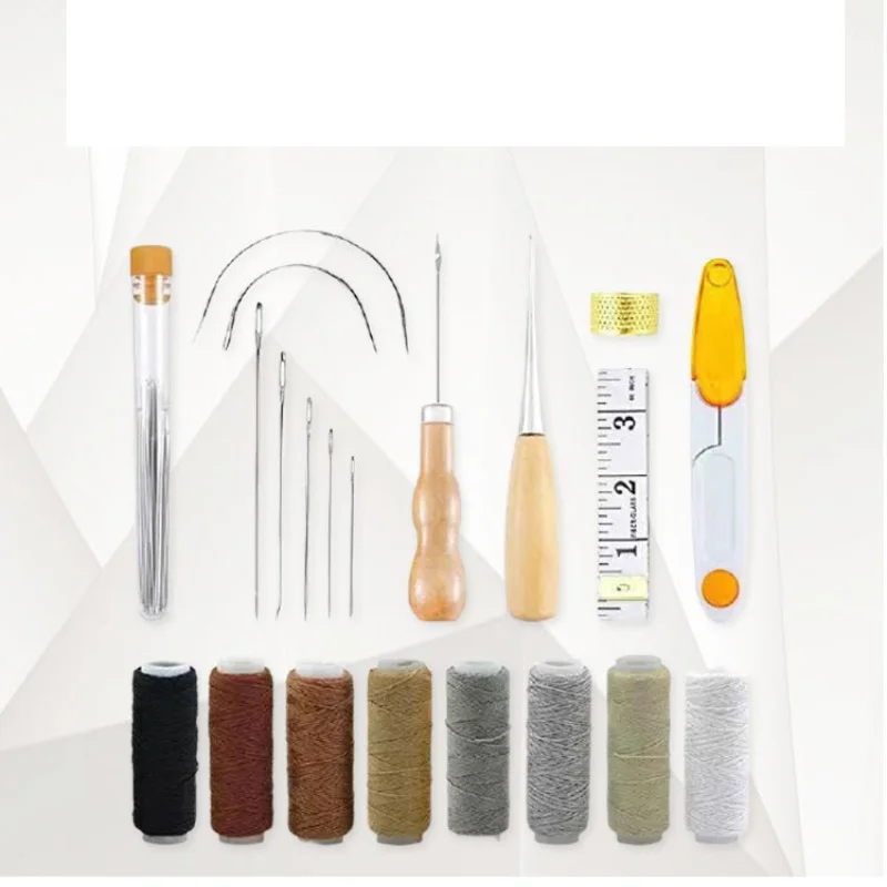 Wholesale Customize hand set Leather Working Crafting Tools Kit Diy Handmade Leather Craft Tools