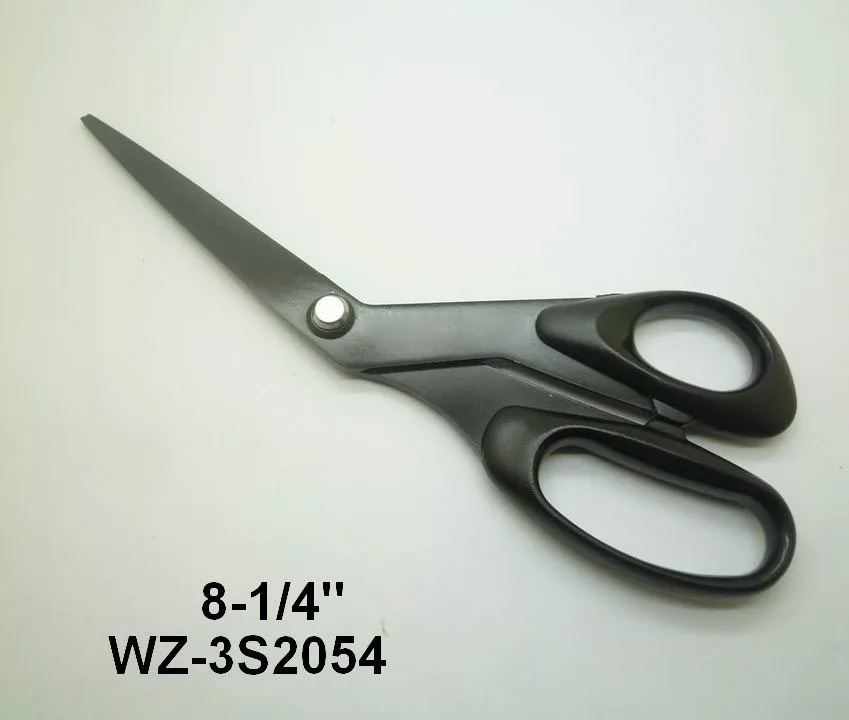 good quality professional stainless steel material blade type hot fabric scissors