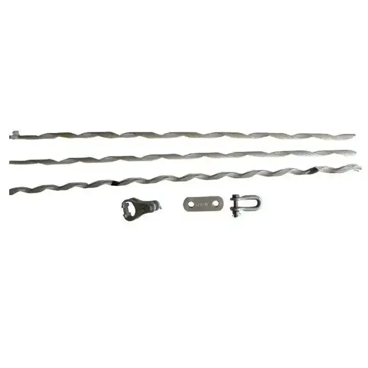 Overhead Pre-twisted ADSS Optical Cable Fitting Line Power Pretwisted Tensioning Clip Prestranded Tension Clamp