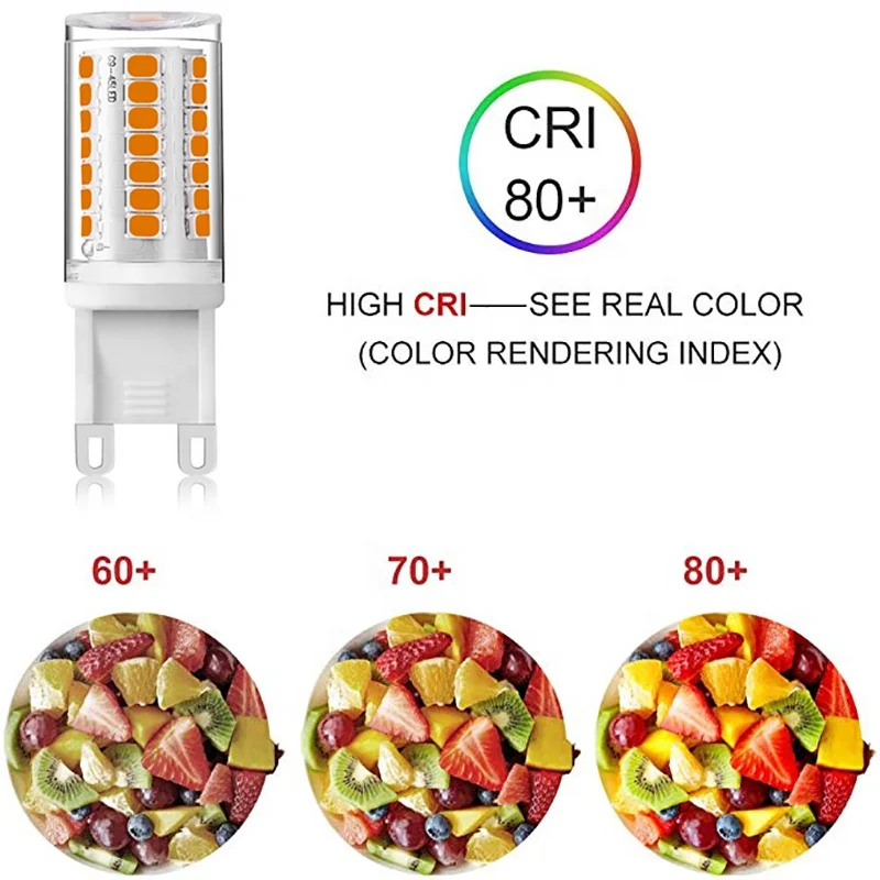 AC110V 220V LED G9 Bulb No Flicker 45LEDS 2835SMD 3W LED Lamp Ceramic Holder Lights Chandelier Lights Lighting