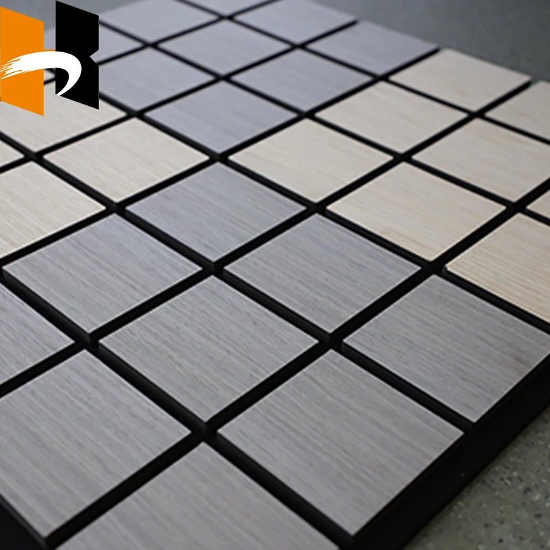 Modern Interior Wall Decoration MDF Wooden Sound Acoustic Wall Panel