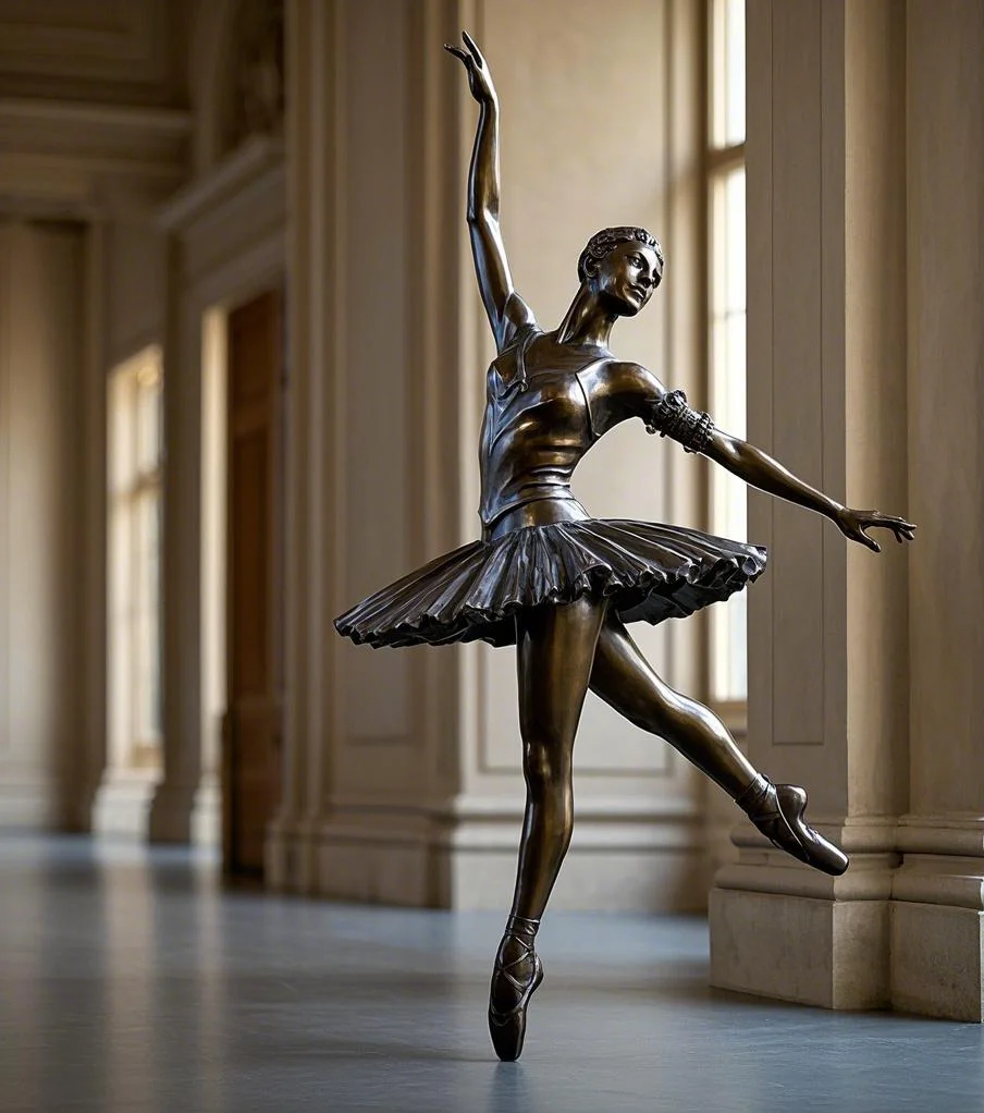 Low Price Elegant And Noble Popular Life Size Woman Bronze Dancing Ballet Girl Statue Sculpture