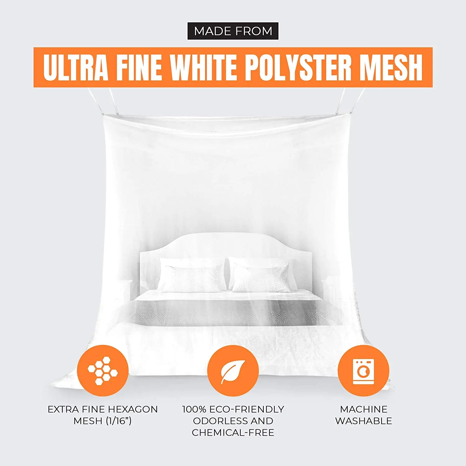 Hot Sle4 Corner Insect Protect  Portable Folding Home Decor Mosquito Net & Bed Canopy