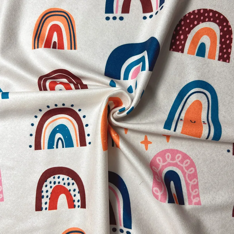 Accept Customization Designs Print Double Brushed Poly Fabric DBP Fabrics