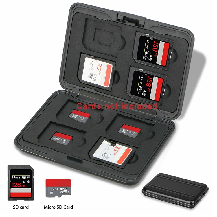 SD Card Holder SD Card Sleeve Storage Box Waterproof and Durable SD Card Holder Protective Case